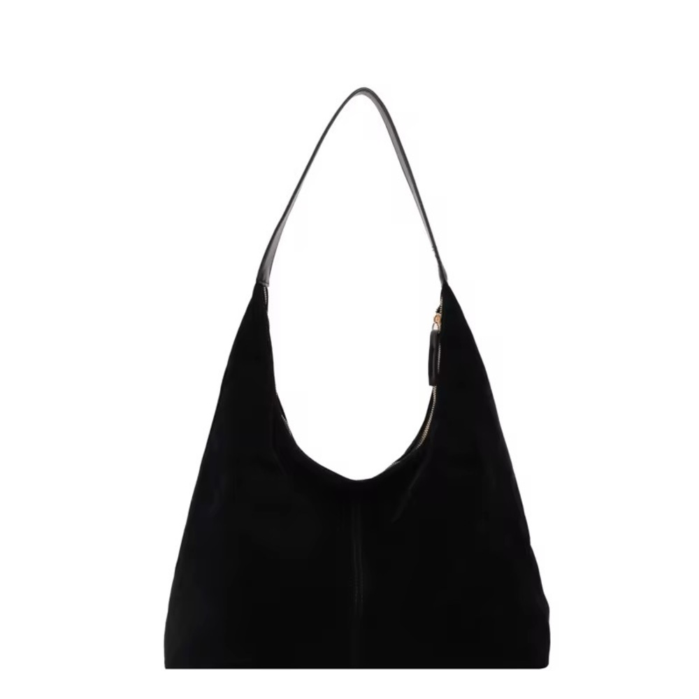 Elegant Suede Hobo Bag - BLACK    NWOT